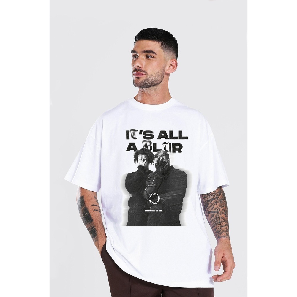 Drake 21 Savage Rap Shirt Drake Its All A Blur Tour  Tshirt